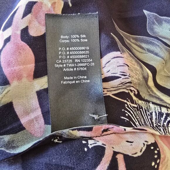 Aritzia Babaton Silk Button Down Blouse and Shorts Set XS 2  Coastal - Picture 10 of 12